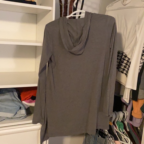 Superbowl 56 open hooded sweatshirt, gray, small - Picture 2 of 3